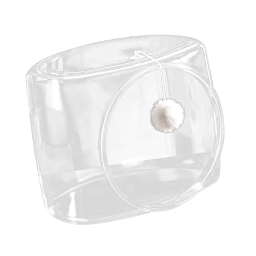 JISADER Space Capsule Haustierbett Plüschkatze spielt Ball Feline Sleeping DEN Katzenhaus für Kätzchen, Quadratischer JISADER Space Capsule Haustierbett Plüschkatze spielt Ball Feline Sleeping DEN Katzenhaus für Kätzchen, Quadratischer von JISADER