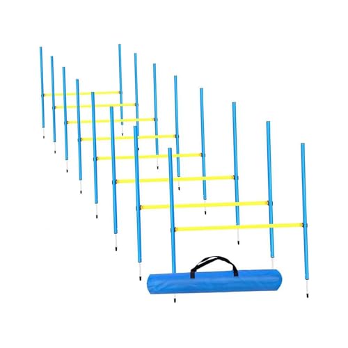 JISADER Sprungstange für das Agility-Training von Hunden, Sprunghürden, interaktive Sprungstangen für Hunde, Agility-Hürden-Set für Laufübungen JISADER Sprungstange für das Agility-Training von Hunden, Sprunghürden, interaktive Sprungstangen für Hunde, Agility-Hürden-Set für Laufübungen von JISADER