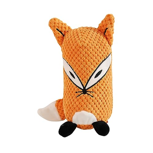 JISADER Stofftier-Hundespielzeug, Plüschtier, quietschendes Hundespielzeug, beißen, leicht, tragbar, langlebig, Kauspielzeug, Hundequietscher für die Jagd, Orange JISADER Stofftier-Hundespielzeug, Plüschtier, quietschendes Hundespielzeug, beißen, leicht, tragbar, langlebig, Kauspielzeug, Hundequietscher für die Jagd, Orange von JISADER