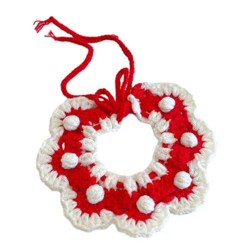 JISADER Strickende Katzenhalsbänder, handgewebter Schal, Anziehkostüm, verstellbare Haustierhalsbänder für kleine, mittelgroße Mädchen, Jungen, Katzen und, XS-Stil B JISADER Strickende Katzenhalsbänder, handgewebter Schal, Anziehkostüm, verstellbare Haustierhalsbänder für kleine, mittelgroße Mädchen, Jungen, Katzen und, XS-Stil B von JISADER