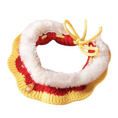 JISADER Strickendes Katzenhalsband, handgewebtes Häkellätzchen, Kätzchen-Halsketten-Outfit, dekorativer Kätzchen-Halskettenschal, verstellbar für kleine Hunde, L JISADER Strickendes Katzenhalsband, handgewebtes Häkellätzchen, Kätzchen-Halsketten-Outfit, dekorativer Kätzchen-Halskettenschal, verstellbar für kleine Hunde, L von JISADER