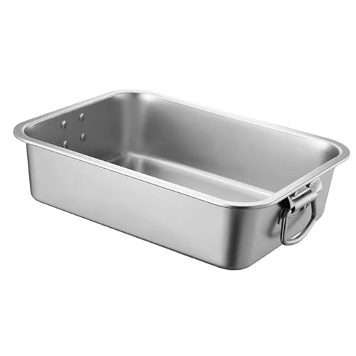 JISADER Tragbare Katzentoilette aus Edelstahl, Katzentoilette, vielseitig einsetzbar, Oben offen, 50cmx35cmx10cm JISADER Tragbare Katzentoilette aus Edelstahl, Katzentoilette, vielseitig einsetzbar, Oben offen, 50cmx35cmx10cm von JISADER