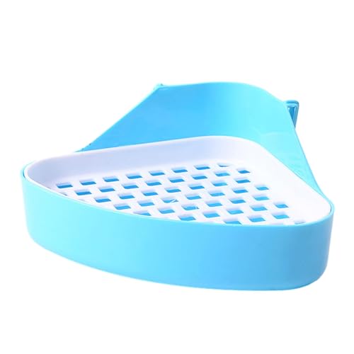 JISADER Trainingspfannenkäfig mit Tablett, Kaninchentoiletten, Haustiertoilette, Töpfchentrainer für Heimtierbedarf, Blau JISADER Trainingspfannenkäfig mit Tablett, Kaninchentoiletten, Haustiertoilette, Töpfchentrainer für Heimtierbedarf, Blau von JISADER
