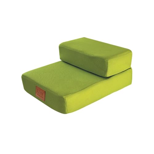 JISADER Treppen für Hunde für Kleine Helle Hundestufen für Das Obere Bett Und Die Bequemen Süßen Haustierstufen für Tiere, GrÜn JISADER Treppen für Hunde für Kleine Helle Hundestufen für Das Obere Bett Und Die Bequemen Süßen Haustierstufen für Tiere, GrÜn von JISADER