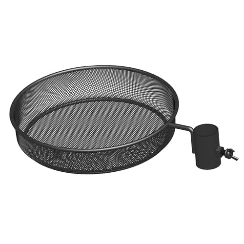 JISADER Vogel Futterstation Aus Stabilem Metall mit Entwässerungsgitter für Trockenes Futter Und Einfache Reinigung Perfekt für Die Montage An Gartenpfählen, Runden JISADER Vogel Futterstation Aus Stabilem Metall mit Entwässerungsgitter für Trockenes Futter Und Einfache Reinigung Perfekt für Die Montage An Gartenpfählen, Runden von JISADER