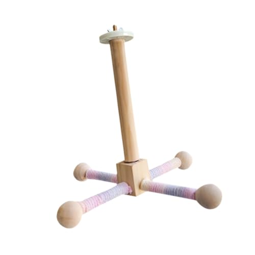 JISADER Vogel rotierende Barsch Spielzeug Vogelkäfig -Zubehör Kletterstehen stehend von JISADER