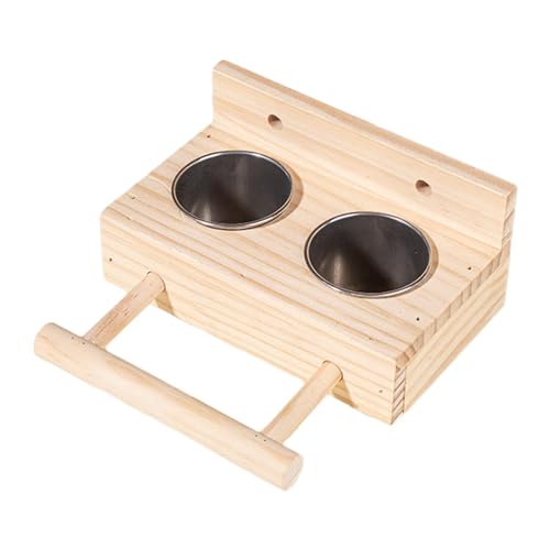 JISADER Vogelfutter-Edelstahlbecher, Vogelkäfigbecher-Futterstation, Futter- und Bewässerungszubehör, Papageien-Futterbecher, für Sittiche, 2 Gitter JISADER Vogelfutter-Edelstahlbecher, Vogelkäfigbecher-Futterstation, Futter- und Bewässerungszubehör, Papageien-Futterbecher, für Sittiche, 2 Gitter von JISADER