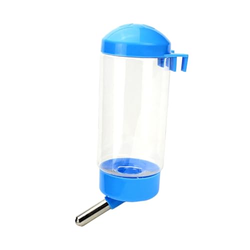 JISADER Wasserflasche für kleine Tiere, Rennmaus-Wasserspender, Haustier-Trinkbrunnen, Kaninchen-Trinkflasche für Kaninchen, Blau von JISADER