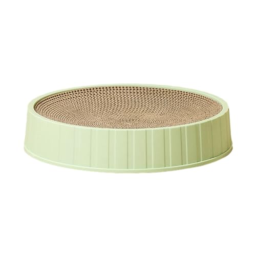 JISADER Wellpappe-Kratzunterlage, Katzenkratz-Loungebett, Katzenkratzcouch, Katzenkratzschale, Grün, M JISADER Wellpappe-Kratzunterlage, Katzenkratz-Loungebett, Katzenkratzcouch, Katzenkratzschale, Grün, M von JISADER
