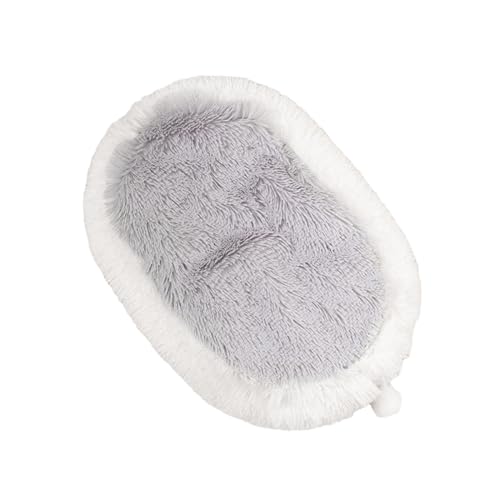 JISADER Winter-Plüsch-Katzenbett, Katzen- und Hunde-Plüschkissen, langlebig, warm, rutschfest, waschbar, mit Ballspielzeug, 59,9 x 39,9 x 8 cm, grau JISADER Winter-Plüsch-Katzenbett, Katzen- und Hunde-Plüschkissen, langlebig, warm, rutschfest, waschbar, mit Ballspielzeug, 59,9 x 39,9 x 8 cm, grau von JISADER