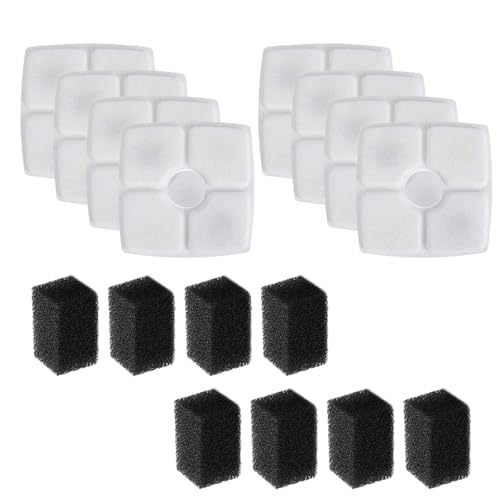JITNGM 4/8/12 Pcs Haustierwasserspender Filter Für PET Brunnen Nicht Verwobener Gewebeersatzfilter Filterschwamm Für Automatischen Brunnen von JITNGM