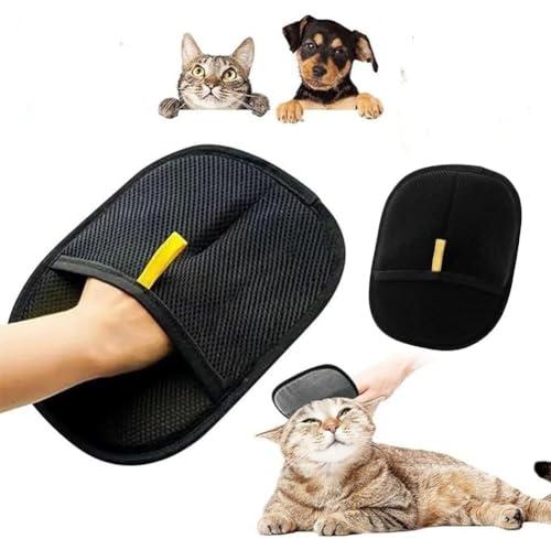 JITNGM 4 Stück Fellmagnet, Haustier Handschuhe,Fell Magnet Handschuh,Handschuh Katzenhaare, Tierhaarentferner Handschuh (4Stück) von JITNGM