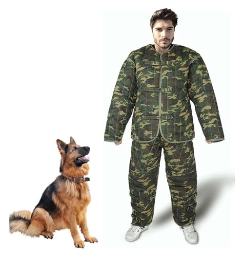 JIURUOZ Beißanzug für Hundetraining, Professioneller Schutzanzug for das Hundetraining, Hundebeißanzug, abnehmbare Ärmel, Schutzkleidung aus Segeltuch mit Reißverschluss JIURUOZ Beißanzug für Hundetraining, Professioneller Schutzanzug for das Hundetraining, Hundebeißanzug, abnehmbare Ärmel, Schutzkleidung aus Segeltuch mit Reißverschluss von JIURUOZ