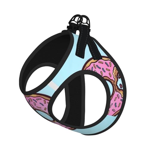 Hundegeschirr mit Donut-Druck, mit Leine, verstellbar und reflektierend, für Welpen, Haustiere Hundegeschirr mit Donut-Druck, mit Leine, verstellbar und reflektierend, für Welpen, Haustiere von JIUTY