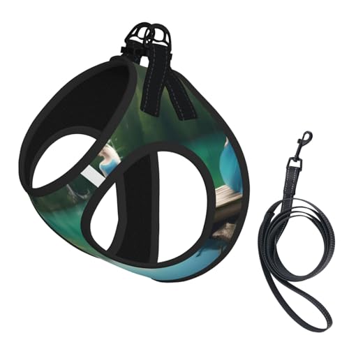 Hundegeschirr mit Leine, bedruckt mit Lake Fairy, verstellbar und reflektierend, für Welpen, Haustiere Hundegeschirr mit Leine, bedruckt mit Lake Fairy, verstellbar und reflektierend, für Welpen, Haustiere von JIUTY