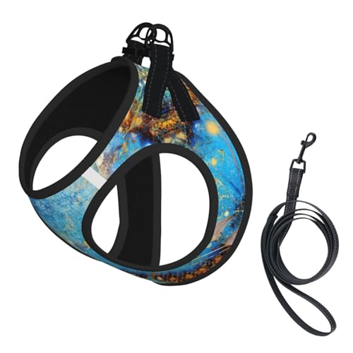 Hundegeschirr mit Leine, niedliches Retro-Design, rostfarben, Schmetterlings-Druck, verstellbar, reflektierend, für Welpen, Haustiere Hundegeschirr mit Leine, niedliches Retro-Design, rostfarben, Schmetterlings-Druck, verstellbar, reflektierend, für Welpen, Haustiere von JIUTY
