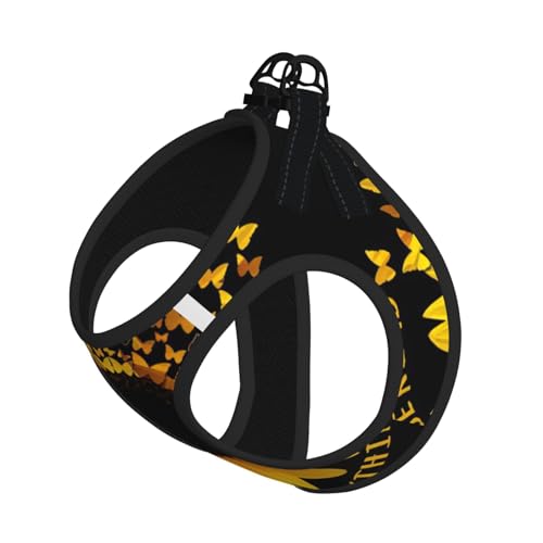 Hundegeschirr mit Leine und Schmetterlings- und Sonnenblumen-Druck, verstellbar und reflektierend, für Welpen, Haustiere Hundegeschirr mit Leine und Schmetterlings- und Sonnenblumen-Druck, verstellbar und reflektierend, für Welpen, Haustiere von JIUTY