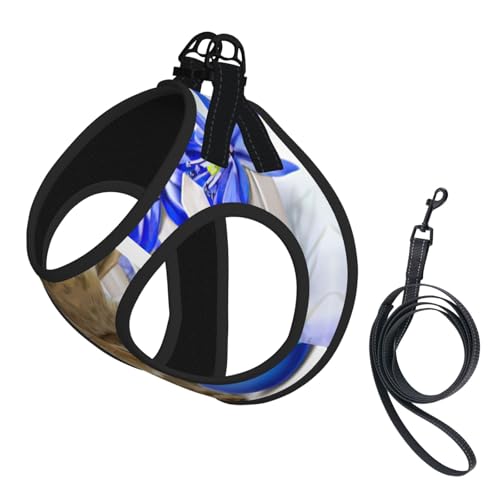 Hundegeschirr mit niedlichem Ostereier-Motiv, mit Leine, verstellbar und reflektierend, für Welpen, Haustiere Hundegeschirr mit niedlichem Ostereier-Motiv, mit Leine, verstellbar und reflektierend, für Welpen, Haustiere von JIUTY