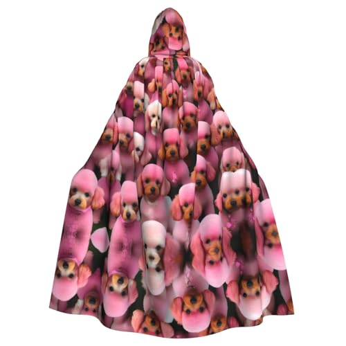 JIUTY Roter Pudel-Hunde-Umhang mit Kapuze, Unisex, Umhang für Halloween, Weihnachten, Vampir, Hexe, Kostüme, Party-Umhang JIUTY Roter Pudel-Hunde-Umhang mit Kapuze, Unisex, Umhang für Halloween, Weihnachten, Vampir, Hexe, Kostüme, Party-Umhang von JIUTY