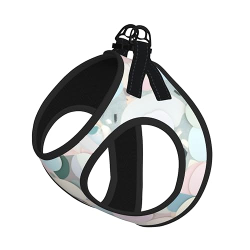 Terrazzo Hundegeschirr mit Leine, Marmor, Pastelldruck, verstellbar, reflektierend, für Welpen, Haustiere Terrazzo Hundegeschirr mit Leine, Marmor, Pastelldruck, verstellbar, reflektierend, für Welpen, Haustiere von JIUTY