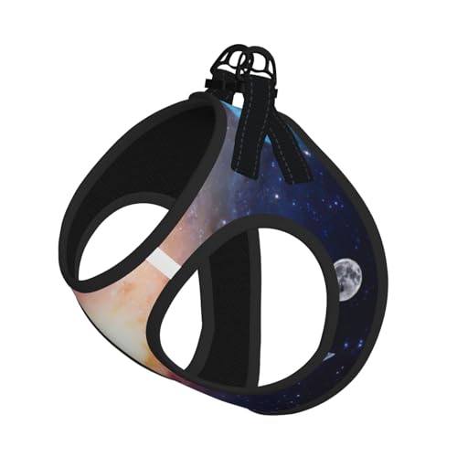 Universe Galaxy-Hundegeschirr, Sommergeschirr mit Leine, verstellbar und reflektierend, für Welpen, Haustiere Universe Galaxy-Hundegeschirr, Sommergeschirr mit Leine, verstellbar und reflektierend, für Welpen, Haustiere von JIUTY
