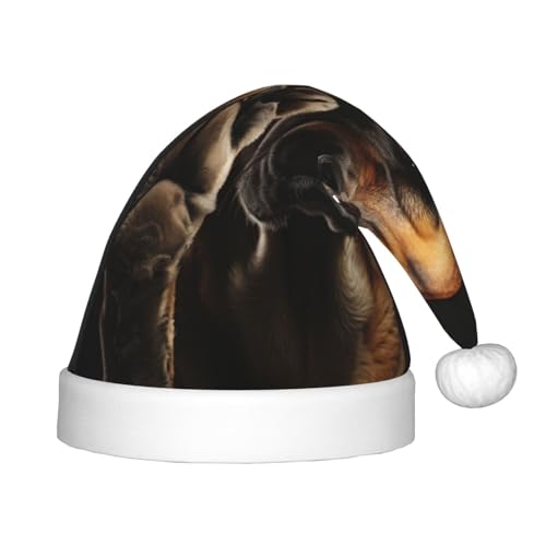 Weihnachtsmütze mit Hundepfote, Plüsch, Weihnachtsmannmütze, für Teenager, Weihnachten, Neujahr, Party, Kopfbedeckung, 1 Stück Weihnachtsmütze mit Hundepfote, Plüsch, Weihnachtsmannmütze, für Teenager, Weihnachten, Neujahr, Party, Kopfbedeckung, 1 Stück von JIUTY
