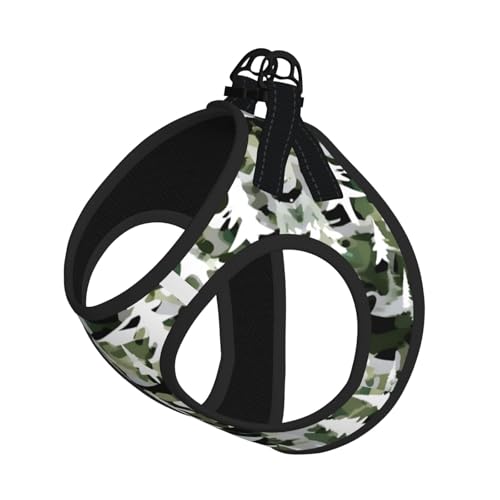 White Trees Hundegeschirr mit Leine, verstellbar, reflektierend, Camouflage-Druck, Welpengeschirr White Trees Hundegeschirr mit Leine, verstellbar, reflektierend, Camouflage-Druck, Welpengeschirr von JIUTY