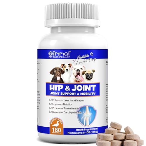 Gelenkergänzung für Hunde, Hüft und Gelenk Ergänzung für Hunde, 180 Tabletten Unterstützung Gelenke und Mobilität von Hunden mit Glucosamin, Chondroitin, Dicalcium phosphat und MSM, Gelenkpflege Gelenkergänzung für Hunde, Hüft und Gelenk Ergänzung für Hunde, 180 Tabletten Unterstützung Gelenke und Mobilität von Hunden mit Glucosamin, Chondroitin, Dicalcium phosphat und MSM, Gelenkpflege von JIUYUANCHUNJJ