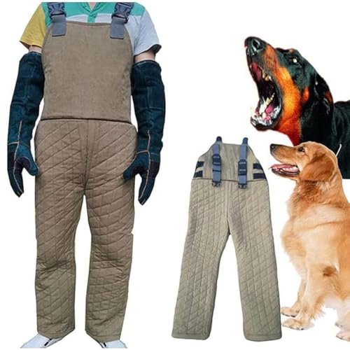 JIYIHENKEAI Schutzkleidung für Hunde im Freien, Anti-Hundebiss-Overall, Arbeitskleidung zur Rettung streunender Hunde, geeignet für Hundetraining, Beißtraining, Hundetraining, Beuteführer(XL) von JIYIHENKEAI