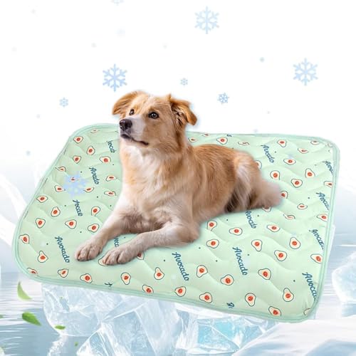 Kühlmatte für Hunde, Sommer-Eisseidenmatte für Haustiere, waschbar, tragbar, Kühlpad für Hunde und Katzen, Schlafmatte für Zuhause und draußen, Sommer-Bodenpads für Haustiere, kühlt alle Arten von Hau Kühlmatte für Hunde, Sommer-Eisseidenmatte für Haustiere, waschbar, tragbar, Kühlpad für Hunde und Katzen, Schlafmatte für Zuhause und draußen, Sommer-Bodenpads für Haustiere, kühlt alle Arten von Hau von JIYIHENKEAI