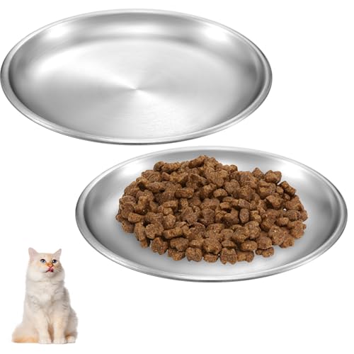 JIYIN 2 Stück Katzennapf Flach Edelstahl, Futternäpfe aus Edelstahl 14 cm Flach Futternapf Katze Futternäpfe Für Kleine Haustiere Fressnapf Katze Sturzsicher Katze von Ermüdung der Schnurrhaare JIYIN 2 Stück Katzennapf Flach Edelstahl, Futternäpfe aus Edelstahl 14 cm Flach Futternapf Katze Futternäpfe Für Kleine Haustiere Fressnapf Katze Sturzsicher Katze von Ermüdung der Schnurrhaare von JIYIN