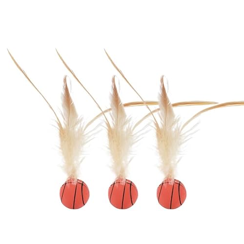 JJIAGOLD Interaktives Katzenspielzeug-Set mit Federball für Katzen, interaktives Katzenspielzeug für Indoor-Katzen, Spielzeug mit JJIAGOLD Interaktives Katzenspielzeug-Set mit Federball für Katzen, interaktives Katzenspielzeug für Indoor-Katzen, Spielzeug mit von JJIAGOLD