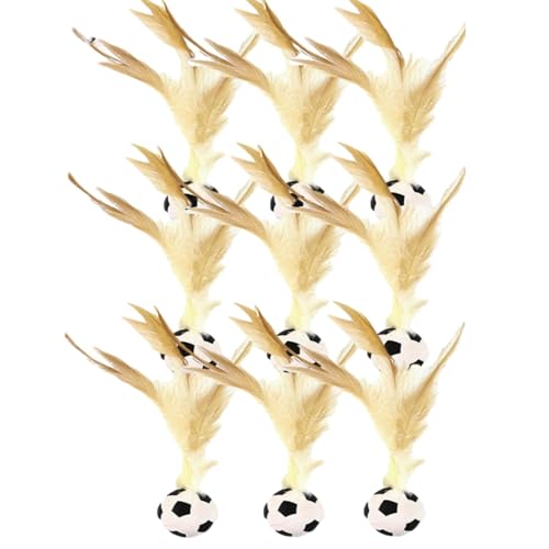 JJIAGOLD Interaktives Katzenspielzeug-Set mit Federball für Katzen, interaktives Katzenspielzeug für Indoor-Katzen, Spielzeug mit JJIAGOLD Interaktives Katzenspielzeug-Set mit Federball für Katzen, interaktives Katzenspielzeug für Indoor-Katzen, Spielzeug mit von JJIAGOLD