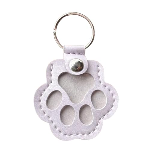 JJIAGOLD Schlüsselanhänger aus Kunstleder mit Pfotenabdruck-Motiv, mit Druckknopf, Schlüsselanhänger mit Pfotenabdruck, Violett JJIAGOLD Schlüsselanhänger aus Kunstleder mit Pfotenabdruck-Motiv, mit Druckknopf, Schlüsselanhänger mit Pfotenabdruck, Violett von JJIAGOLD