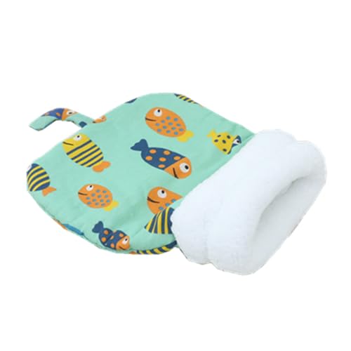 JJIAGOLD Warmer Winterschlafsack, mit Fleece gefüttert, Katzennest mit niedlichen Tierohren, niedlicher Haustiersack für Indoor-Katzen und kleine Hunde (Clownfisch, L) von JJIAGOLD
