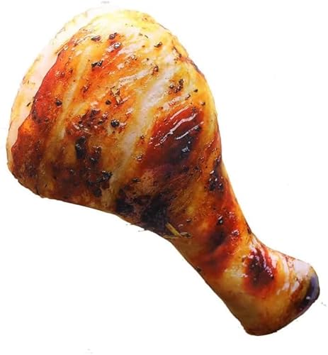 JJLFresheners Quietschendes Hühnerbein für Hunde, Futterform, weich, interaktiv, quietschend, niedliches Plüsch-Kauspielzeug für kleine, mittelgroße und große Hunde, Haustierzubehör JJLFresheners Quietschendes Hühnerbein für Hunde, Futterform, weich, interaktiv, quietschend, niedliches Plüsch-Kauspielzeug für kleine, mittelgroße und große Hunde, Haustierzubehör von JJLFresheners