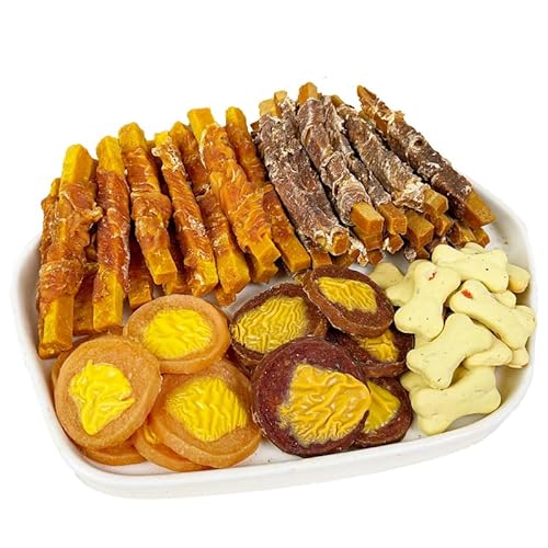 200g Hühnchen umwickelte Käse Sticks - Frische und milde Aromen, hochwertiges Protein - Ideales Training und Interaktions Snack für Hunde von JJW