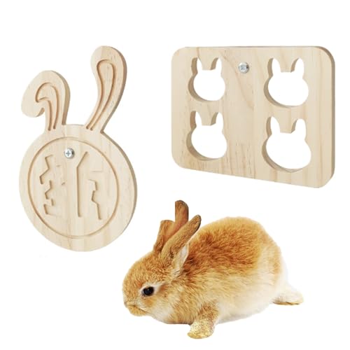 JJunLiM Hasenspielzeug aus Holz, sicheres Kaninchenspielzeug, Kleintiere, Langeweile, Käfigzubehör, bissfest, für Chinchillas, Hamster, Papageien, Meerschweinchen, Kleintiere JJunLiM Hasenspielzeug aus Holz, sicheres Kaninchenspielzeug, Kleintiere, Langeweile, Käfigzubehör, bissfest, für Chinchillas, Hamster, Papageien, Meerschweinchen, Kleintiere von JJunLiM
