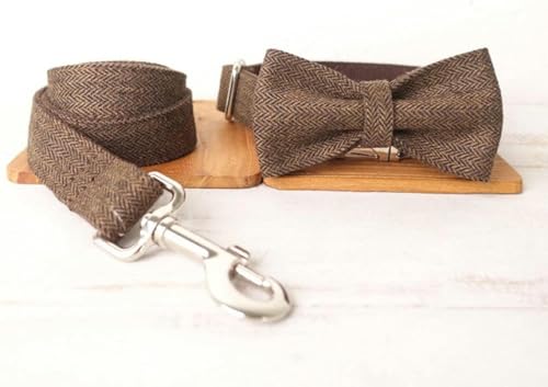 Attraktives Hundehalsband, verstellbar, für Welpen, 5 Größen, Halsband mit Fliege, L Attraktives Hundehalsband, verstellbar, für Welpen, 5 Größen, Halsband mit Fliege, L von JKDSAO
