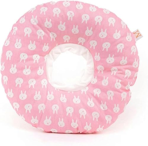 Bedrucktes Haustierhalsband, weiche Baumwolle, für Hunde und Katzen, verstellbar, Halsschutz, Rosa, XS von JKDSAO