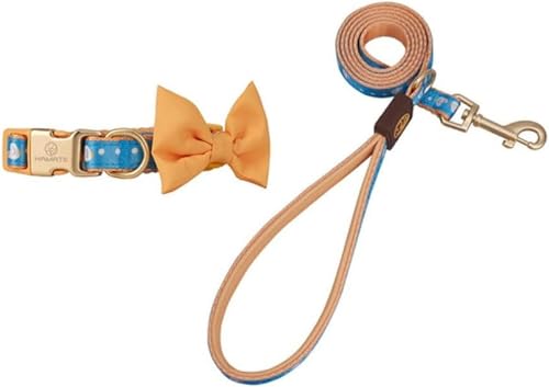Chihuahua-Zubehör, Leine und Halsband-Set mit Fliege, Halskette, Brust, klein, mittelgroß, Hundegeschirr, Brustkorb für Hunde, Spazierengehen, Halsband-Set, Orange, M Chihuahua-Zubehör, Leine und Halsband-Set mit Fliege, Halskette, Brust, klein, mittelgroß, Hundegeschirr, Brustkorb für Hunde, Spazierengehen, Halsband-Set, Orange, M von JKDSAO