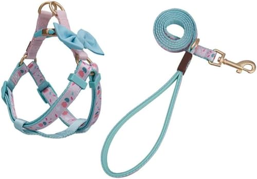Chihuahua-Zubehör, Leine und Halsband-Set mit Fliege, Halskette, Brust, klein, mittelgroß, Hundegeschirr, Brustkorb für Hunde, Spaziergeschirr-Set, Blau, XS Chihuahua-Zubehör, Leine und Halsband-Set mit Fliege, Halskette, Brust, klein, mittelgroß, Hundegeschirr, Brustkorb für Hunde, Spaziergeschirr-Set, Blau, XS von JKDSAO