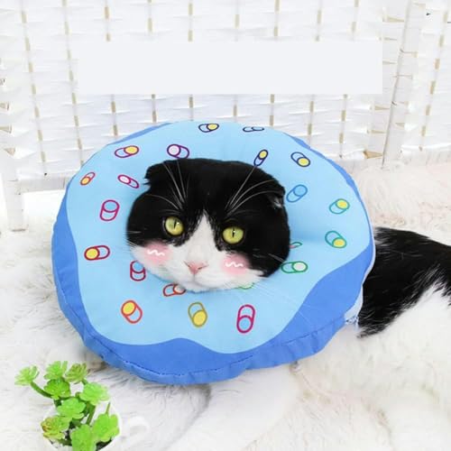 Hundehalsband, Bedruckt, weiche Baumwolle, verstellbares Halsband für Hunde und Katzen, Blau, M Hundehalsband, Bedruckt, weiche Baumwolle, verstellbares Halsband für Hunde und Katzen, Blau, M von JKDSAO