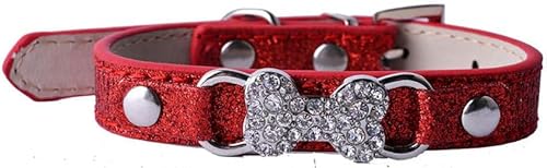 Hundehalsband, Rot, Rosa, Lederhalsbänder Für Hunde, Kleine Welpen, Haustierprodukte, Einstellbar, 8-11 Zoll, Gold, S-red-S Hundehalsband, Rot, Rosa, Lederhalsbänder Für Hunde, Kleine Welpen, Haustierprodukte, Einstellbar, 8-11 Zoll, Gold, S-red-S von JKDSAO