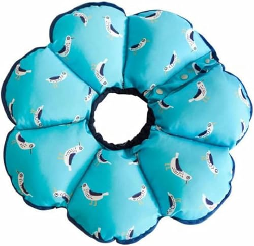 Hundehalsband, weich, Sonnenblumen-Kopfbedeckung, Schutzhalsband, Badehalsband, Blau, M Hundehalsband, weich, Sonnenblumen-Kopfbedeckung, Schutzhalsband, Badehalsband, Blau, M von JKDSAO