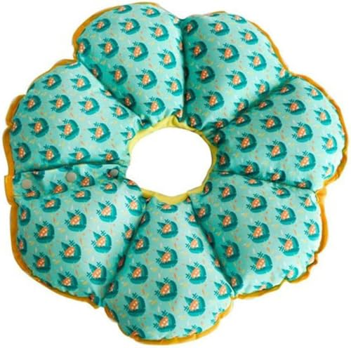 Hundehalsband, weich, Sonnenblumen-Kopfbedeckung, Schutzhalsband, Badehalsband, Grün, M von JKDSAO