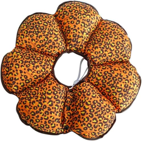 Hundehalsband, weich, Sonnenblumen-Kopfbedeckung, Schutzhalsband, Badehalsband, Orange, L von JKDSAO