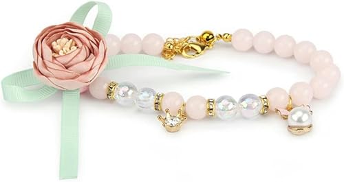 Hundehalsband Blume Hundehalsbänder Künstliche Strass Haustier Halskette Halsband Für Katze Kleine Hunde Halskette-bL Hundehalsband Blume Hundehalsbänder Künstliche Strass Haustier Halskette Halsband Für Katze Kleine Hunde Halskette-bL von JKDSAO