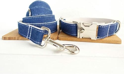 Hundehalsband mit Fliege und Streifen für Welpen und Haustiere, 5 Größen, Hundeleine-Hundehalsband-Leine-Set-L Hundehalsband mit Fliege und Streifen für Welpen und Haustiere, 5 Größen, Hundeleine-Hundehalsband-Leine-Set-L von JKDSAO