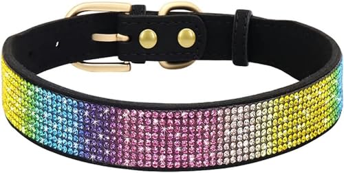 Hundehalsband mit Strasssteinen, weiches Leder, Hunde- und Katzenhalsband, Funkelnde Kristalldiamanten, Hunde- und Welpenhalsband, Orange, XS-Schwarz-L Hundehalsband mit Strasssteinen, weiches Leder, Hunde- und Katzenhalsband, Funkelnde Kristalldiamanten, Hunde- und Welpenhalsband, Orange, XS-Schwarz-L von JKDSAO